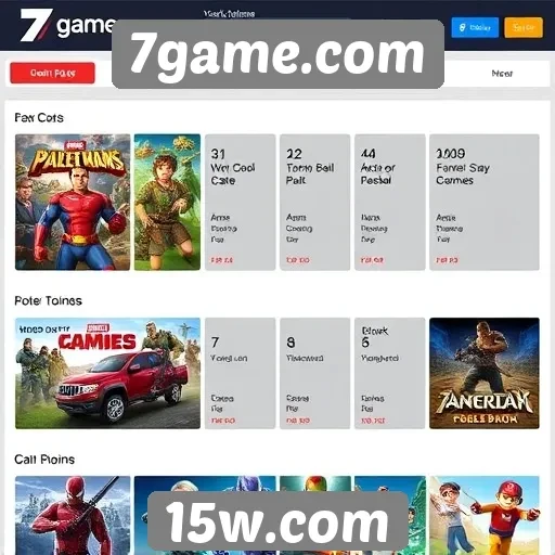 Comparação de jogos populares no 7game.com